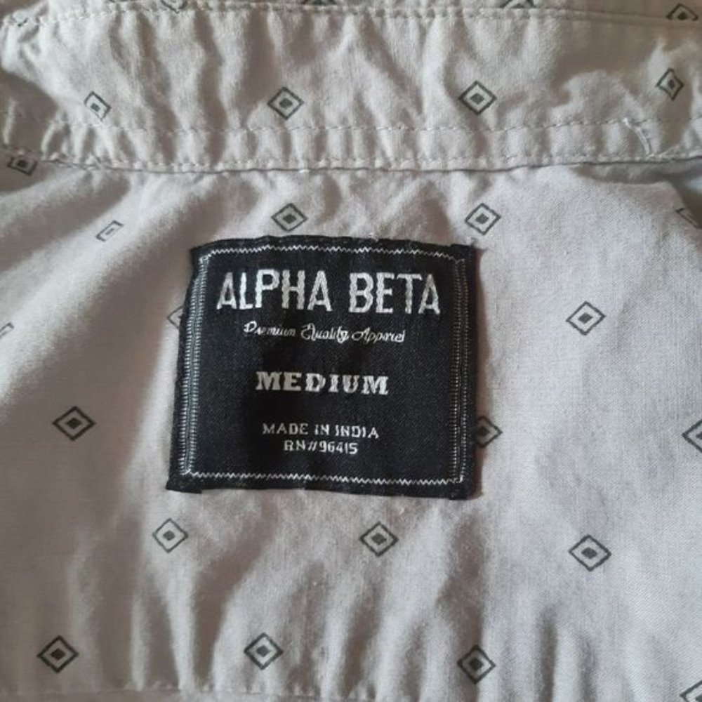 Lot of 2 Alpha Beta Button-Down Dress Shirts - Picture 6 of 7